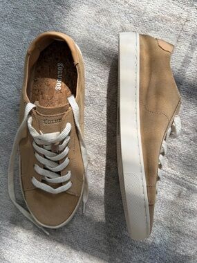 Soludos Tan Suede Ibiza Sneakers